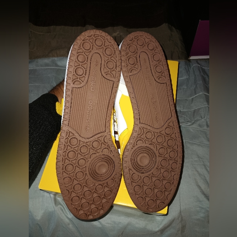 Men size 12 m&m yellow low top Adidas - Picture 2 of 10